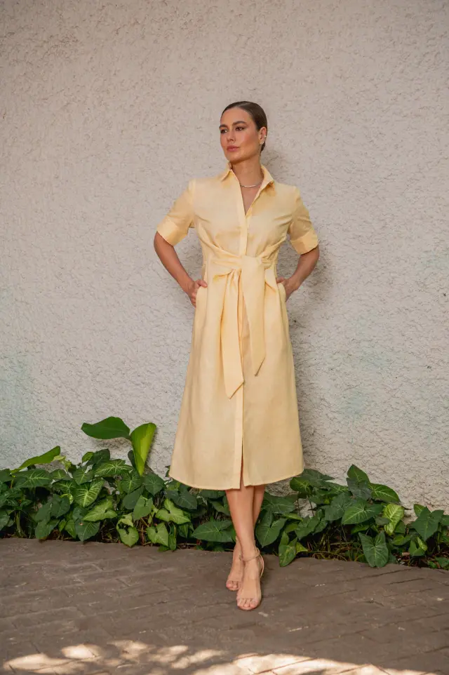 Vestido Elis de Linho