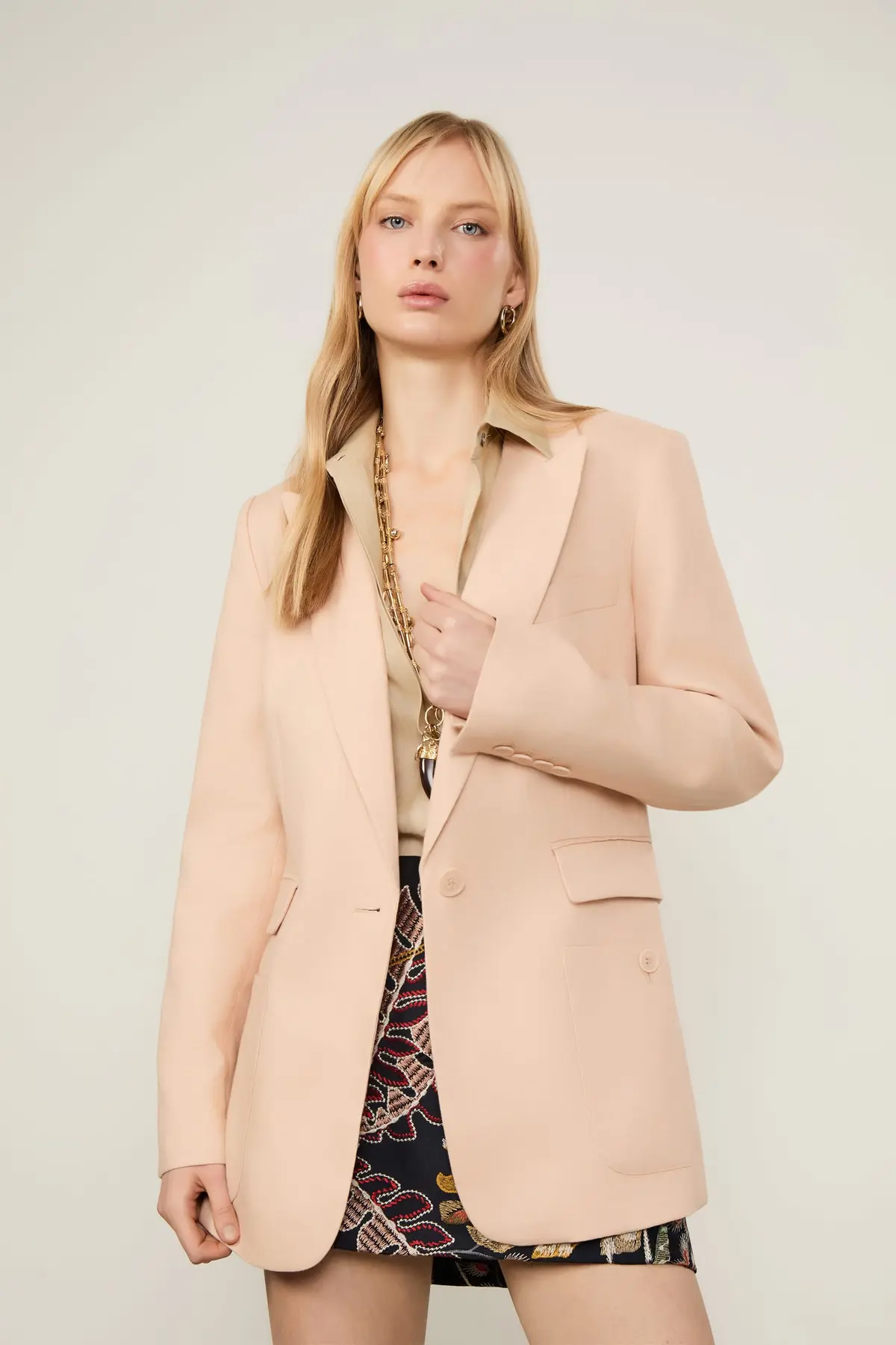 Blazer de Linho Longo