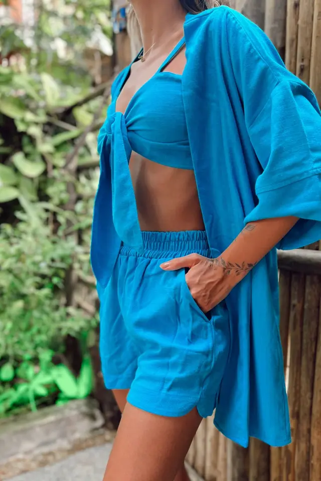 Kimono Paúba de Linho