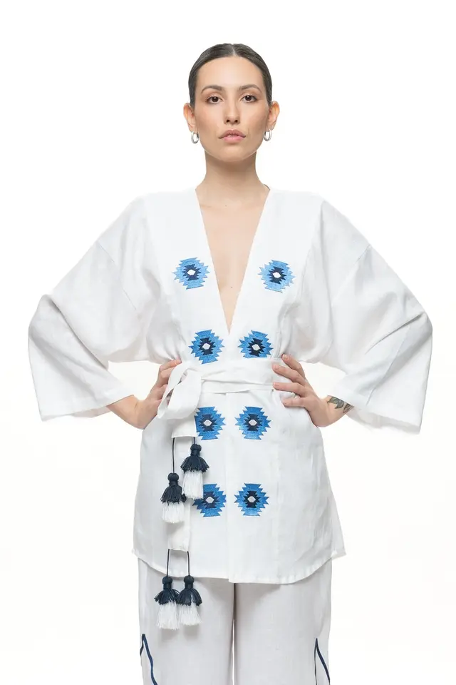 Kimono Marrocos de Linho